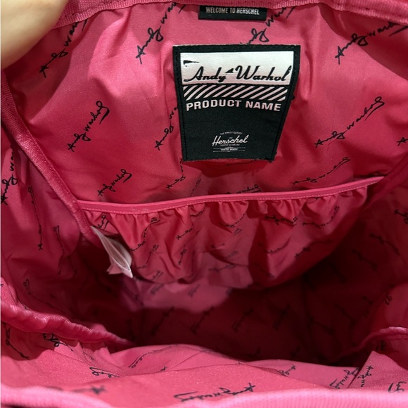 Herschel x Andy Warhol limited edition multicolored flower print backpack - Picture 3 of 7